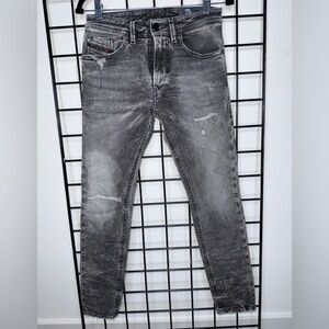 Diesel Men's Charcoal Skinny Jeans 28"W
